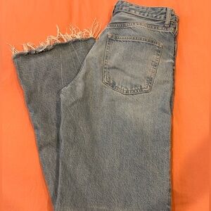 ZARA TRF HIGH RISE WIDE LEG JEANS US 6